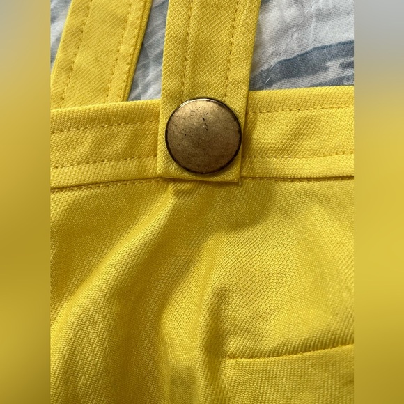 RAMY BROOK women’s size 0 emme linen blend crop top in yellow new with tags - Picture 7 of 7